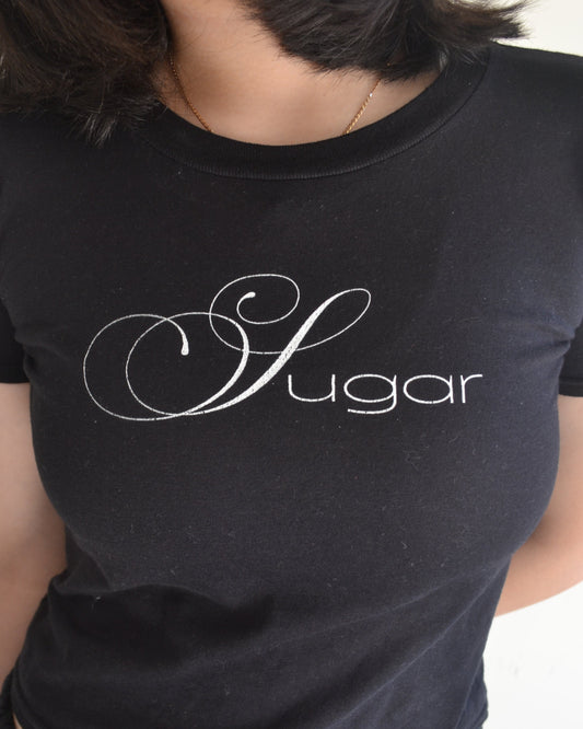 Sugar Slim Fit Tee- Black